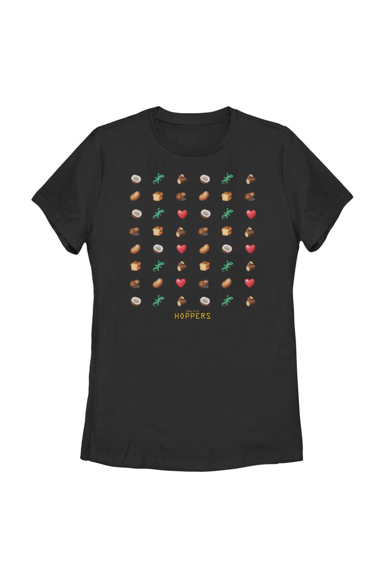 Women's Hoppers Beaver Mabel and Tom Lizard Classic Icons  Graphic T-Shirt, Main, color, Black