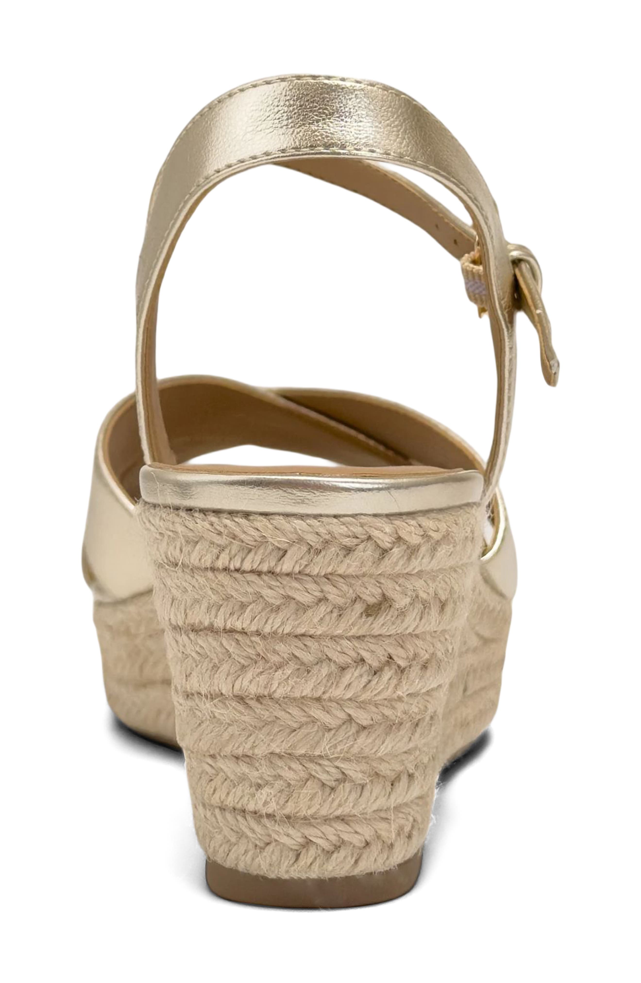Casarina Platform Wedge Sandal, Alternate, color, SOFT GOLD