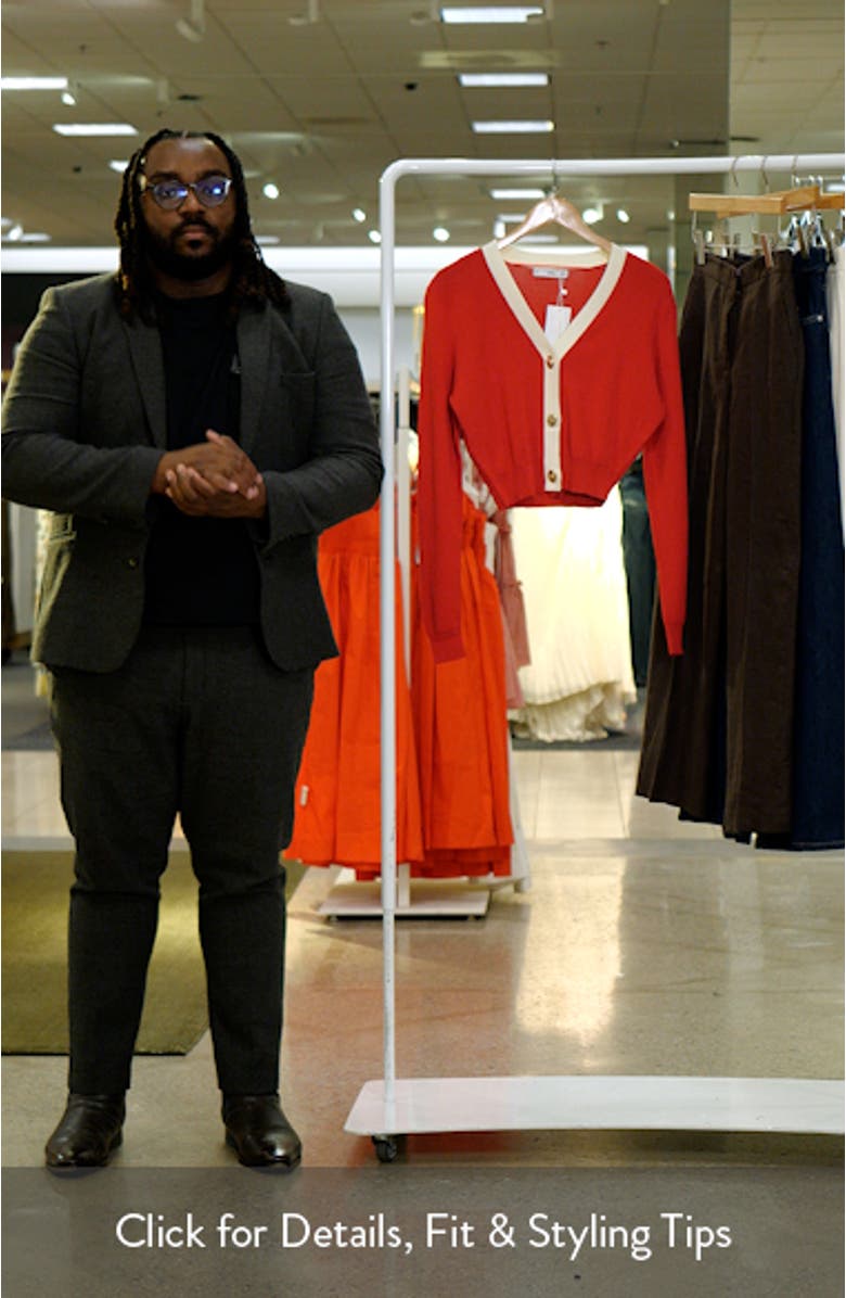 Contrast Trim Cardigan, sales video thumbnail