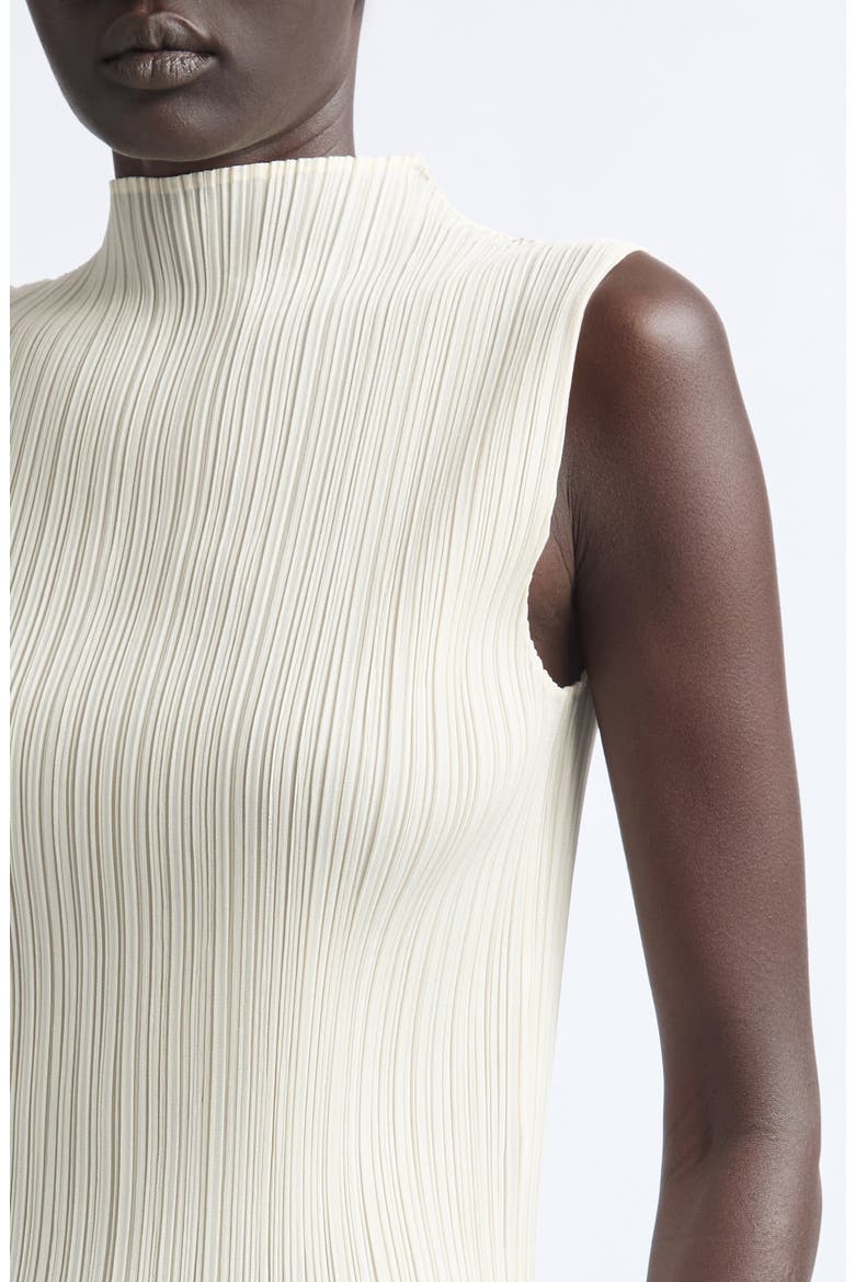 Monthly Colors August Pleated Sleeveless Top, Alternate, color, OFF WHITE