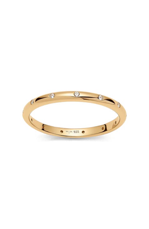 CZ Poppy Eternity Stacking Ring