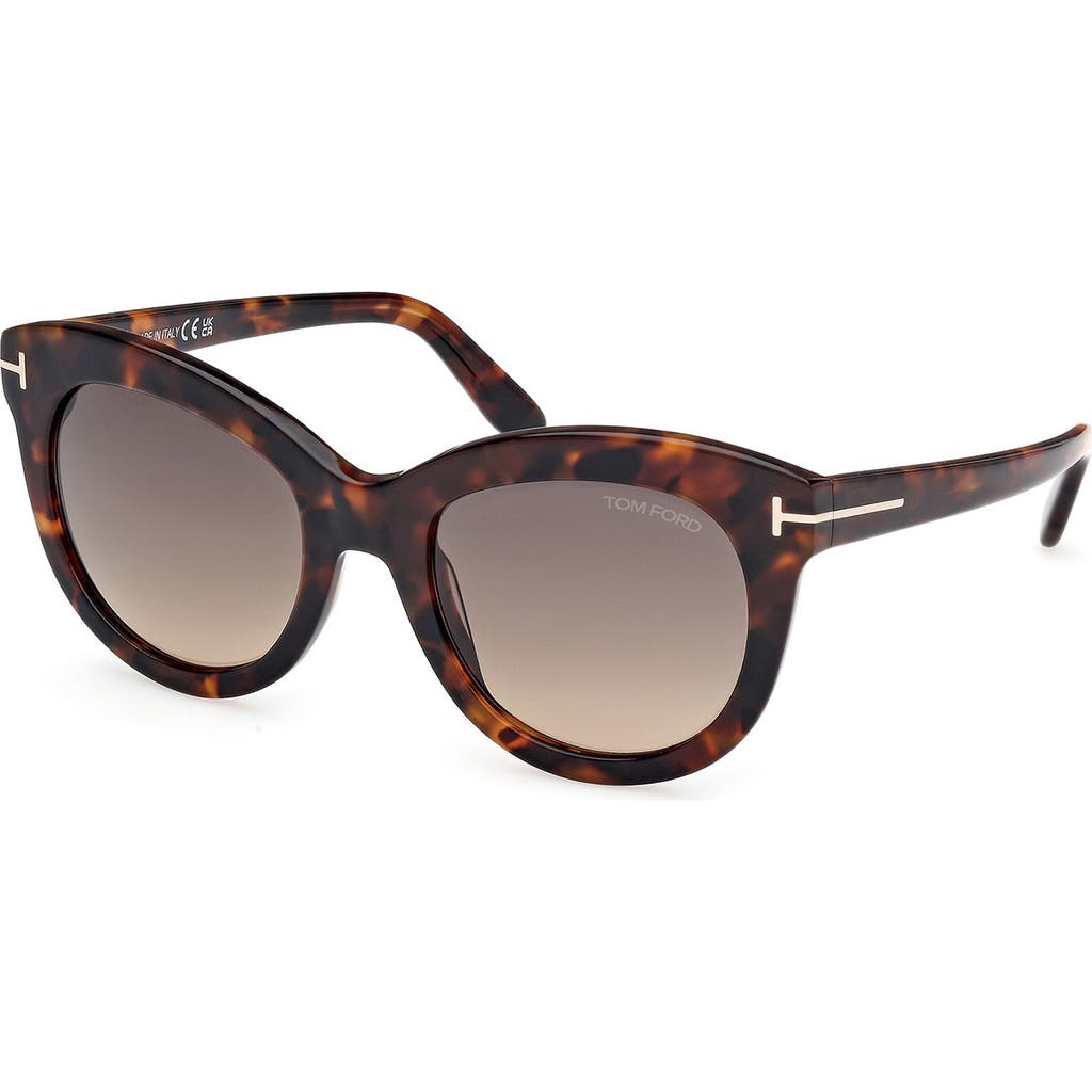 Tom Ford 53mm Butterfly Sunglasses