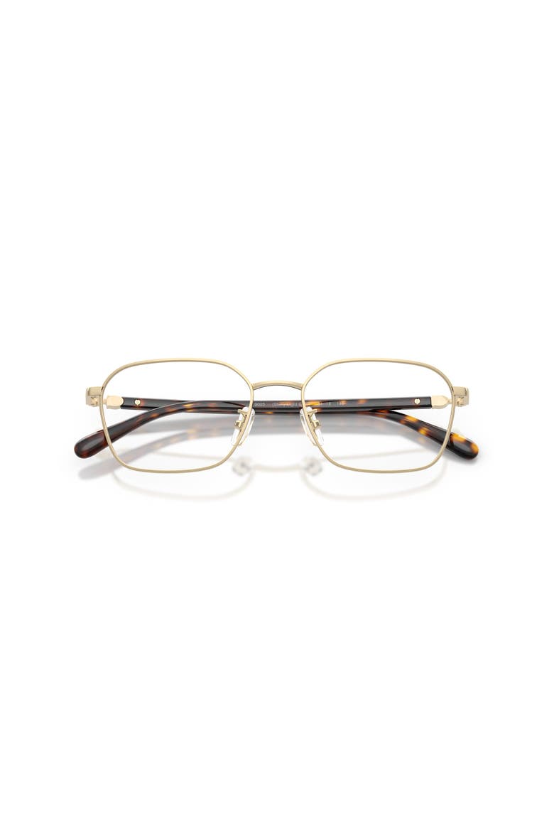 54mm Rectangle optical glasses, Alternate, color, Gold