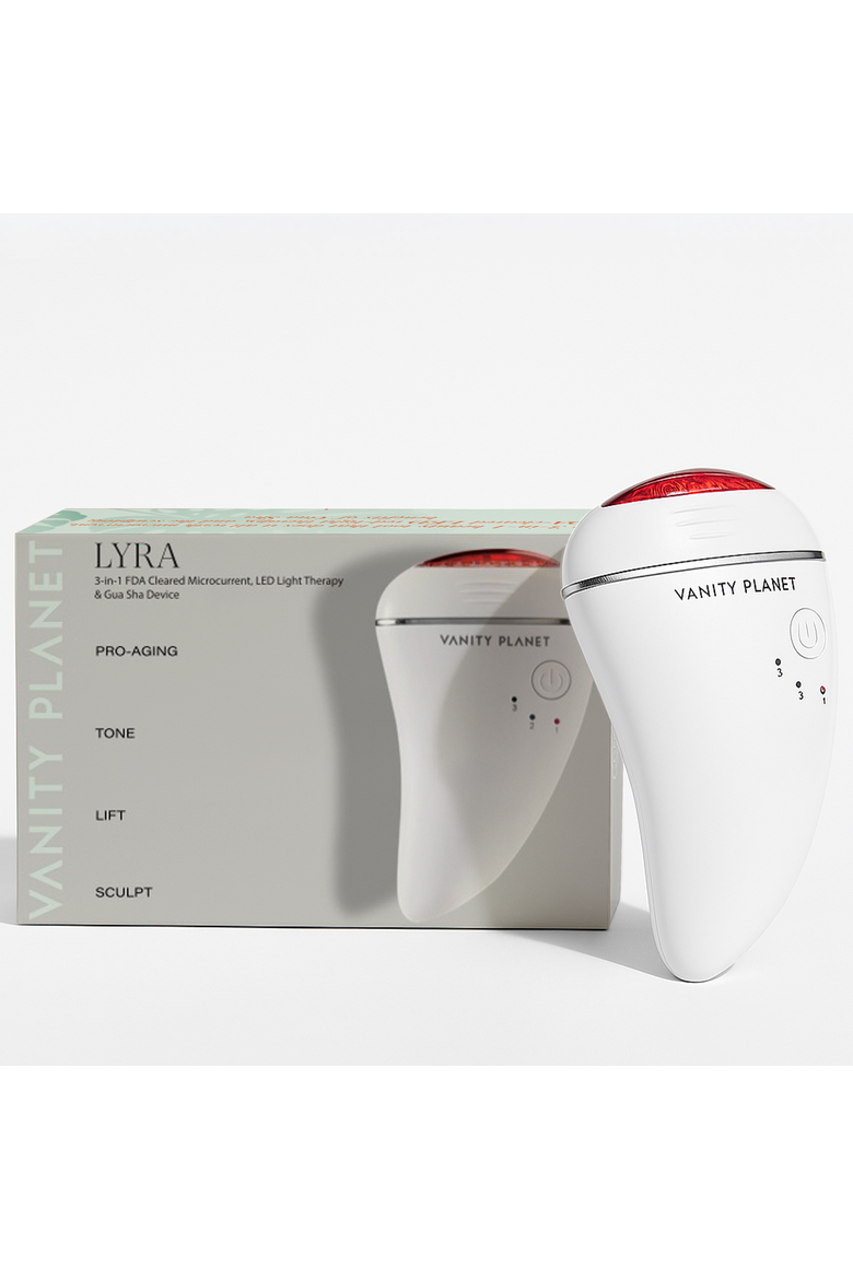 Lyra 3-in-1 Toning LED Gua Sha Device, Alternate, color, White