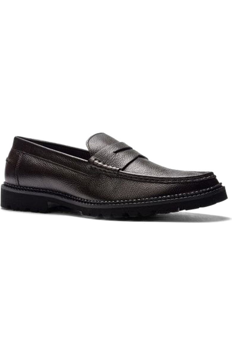 A. Veer Jasper Penny Loafer, Alternate, color, Brown Leather