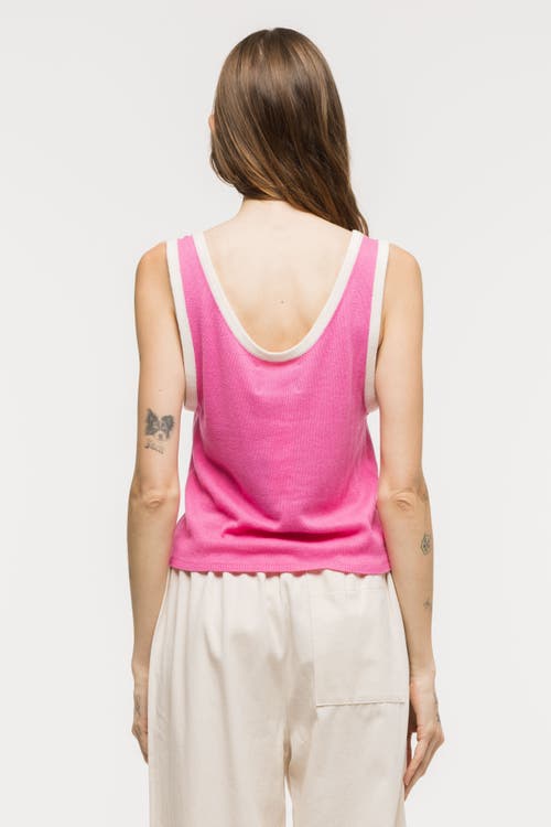 Toit Volant Kaya Knit Tank Top In Pink