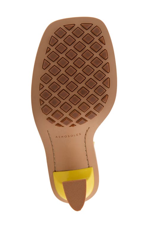 Shop Aerosoles Crew Sandal In Green Sheen Pu