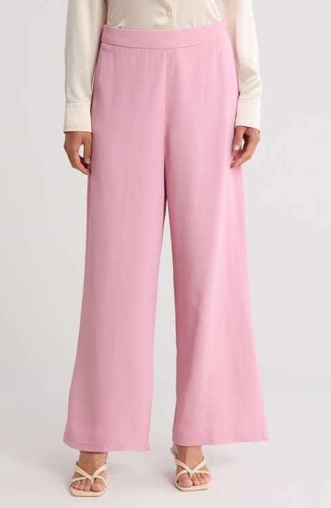 Evelyn Wool Blend Wide Leg Pants