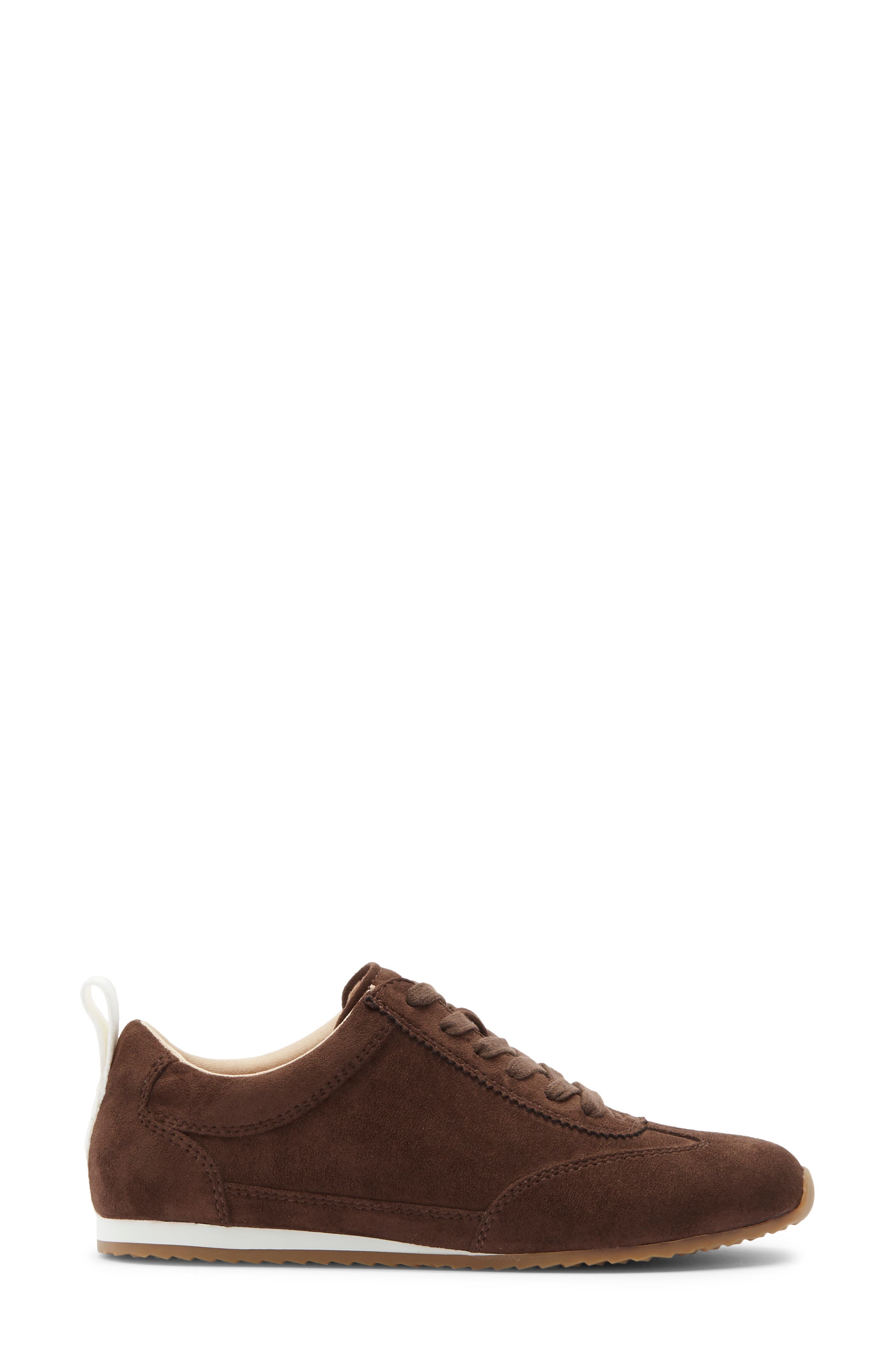 NORDSTROM RACK Peachy Low Lace-Up Sneaker, Alternate, color, Brown Chocolate