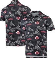 Reyn Spooner Men's Reyn Spooner Black Cincinnati Reds Performance Polo