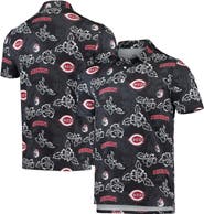 Reyn Spooner Men's Reyn Spooner Black Cincinnati Reds Performance Polo