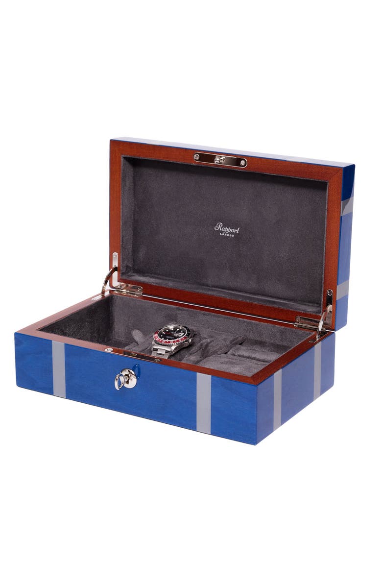 Rapport London CARNABY WATCH AND ACCESSORY BOX, Alternate, color, Blue