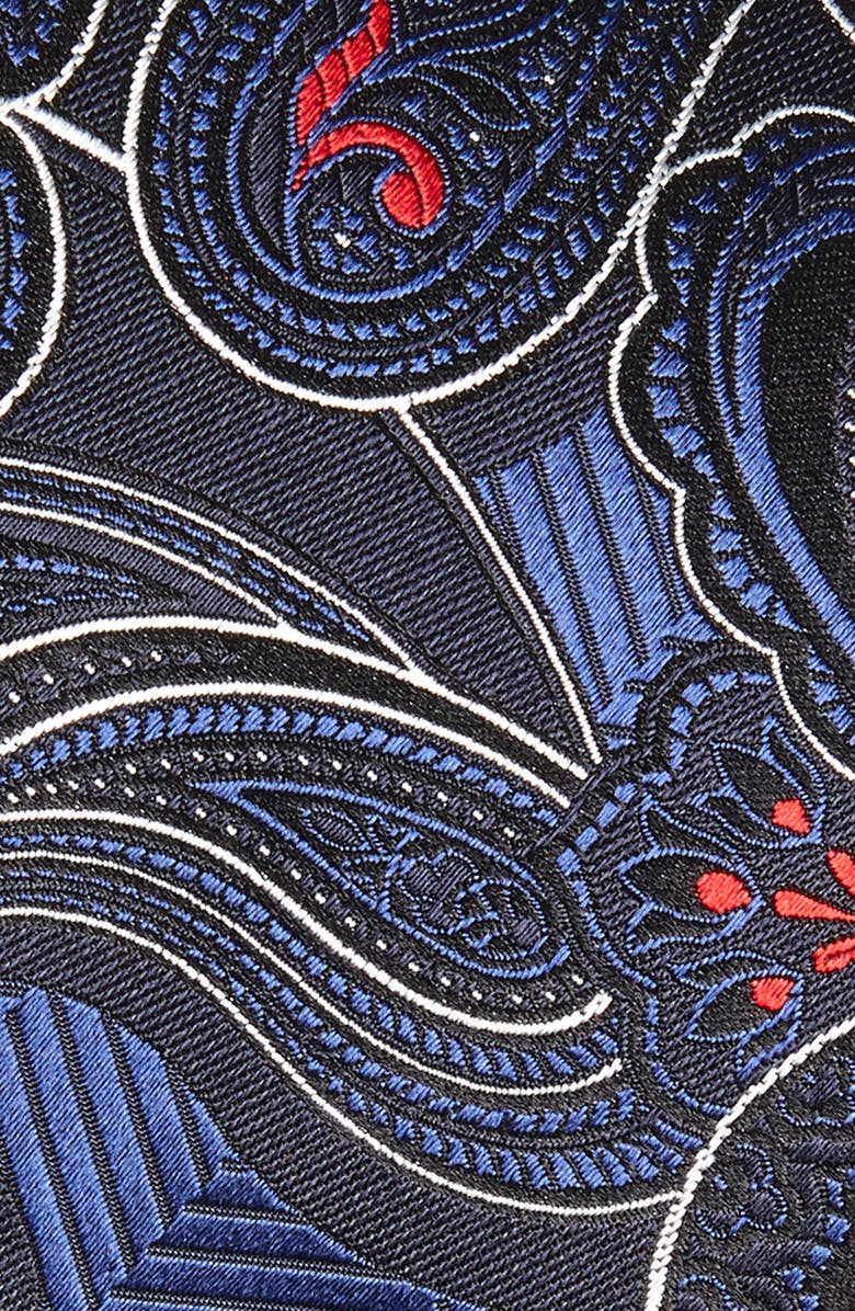 ZEGNA Ermenegildo Zegna Paisley Silk Tie, Alternate, color, 