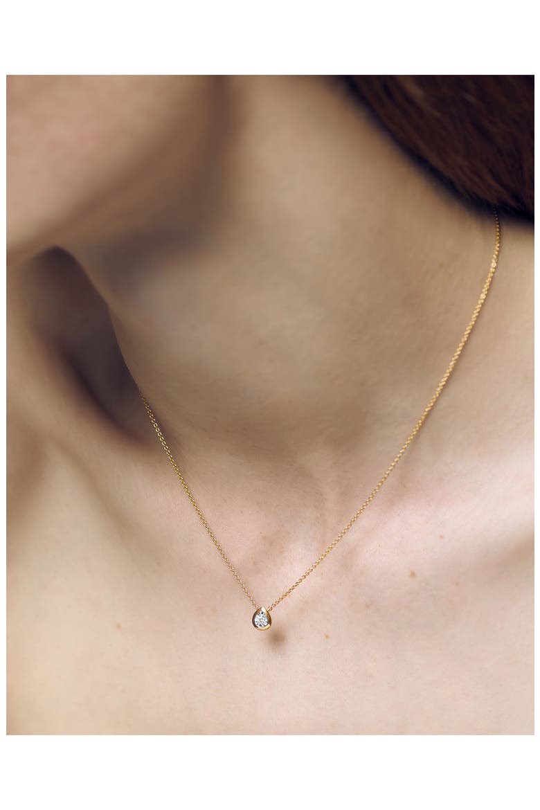 Lab Grown Diamond Pendant Necklace, Alternate, color, 18CT GOLD VERMEIL / LAB DIA
