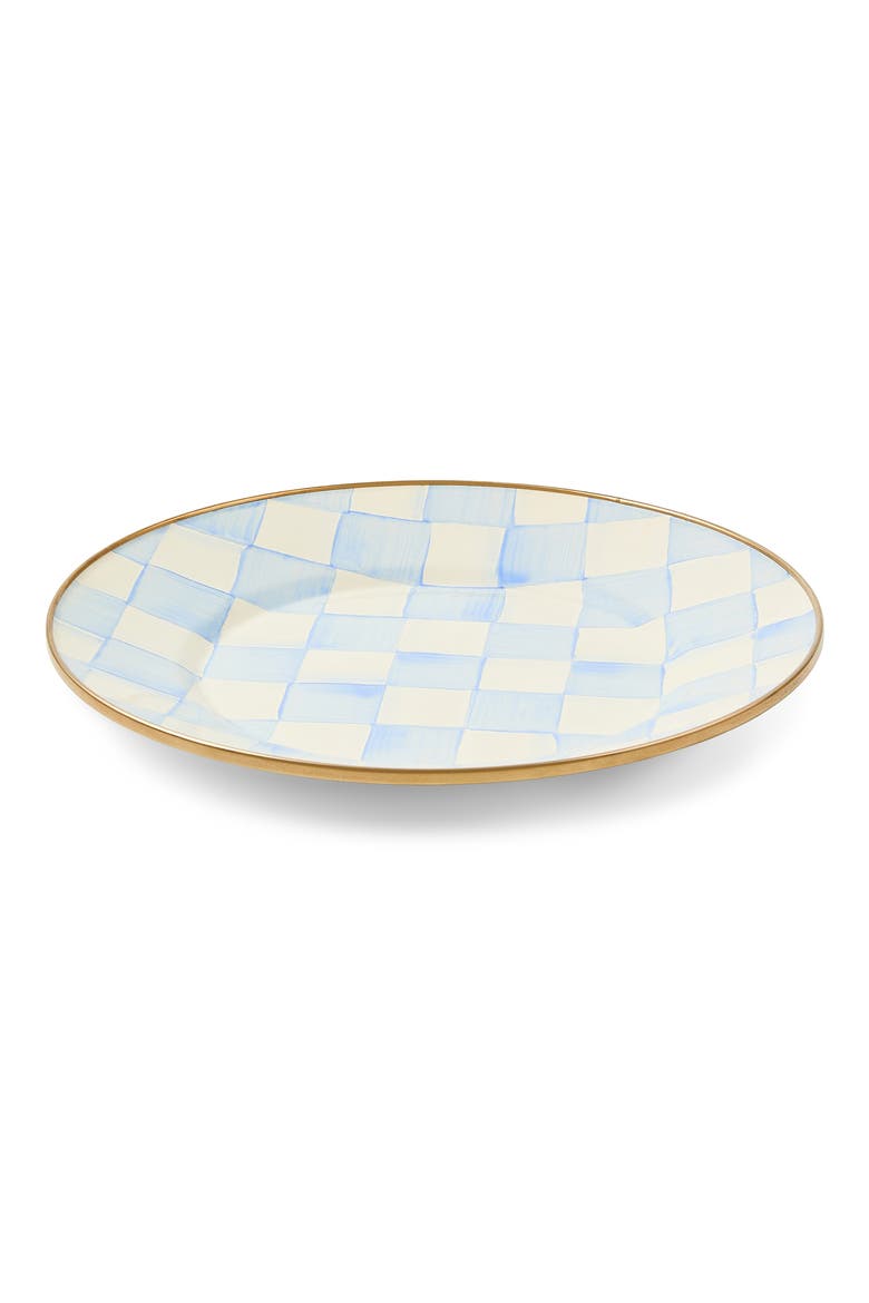 Sky Check Salad/Dessert Plate, Alternate, color, SKY CHECK