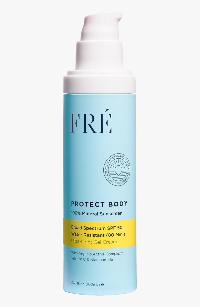 FRÉ Skincare PROTECT BODY 100% Mineral Sunscreen SPF 50, Main, color, White