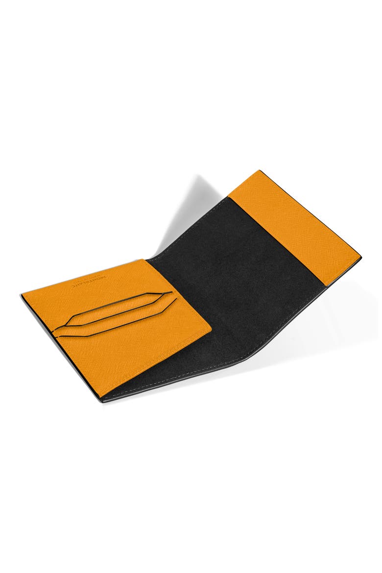 Sartorial Leather Passport Case, Alternate, color, YELLOW