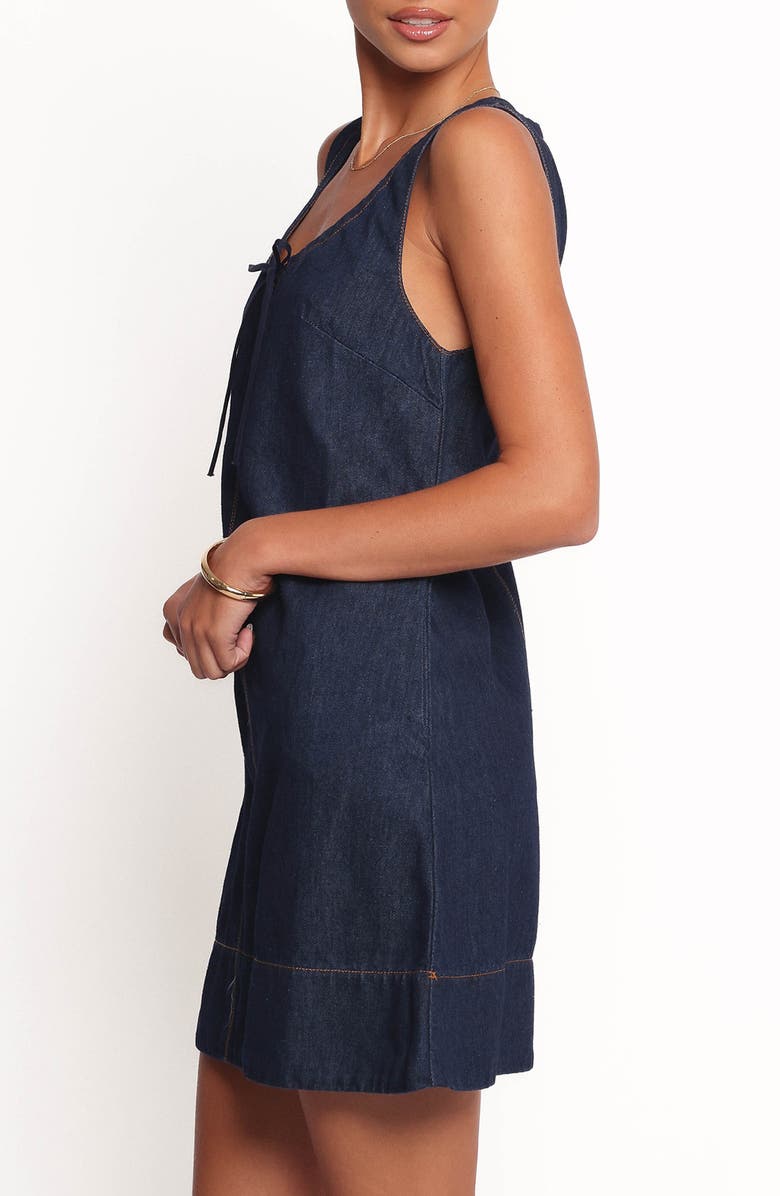 Petal & Pup Azen Sleeveless Denim Minidress, Alternate, color, Dark Denim
