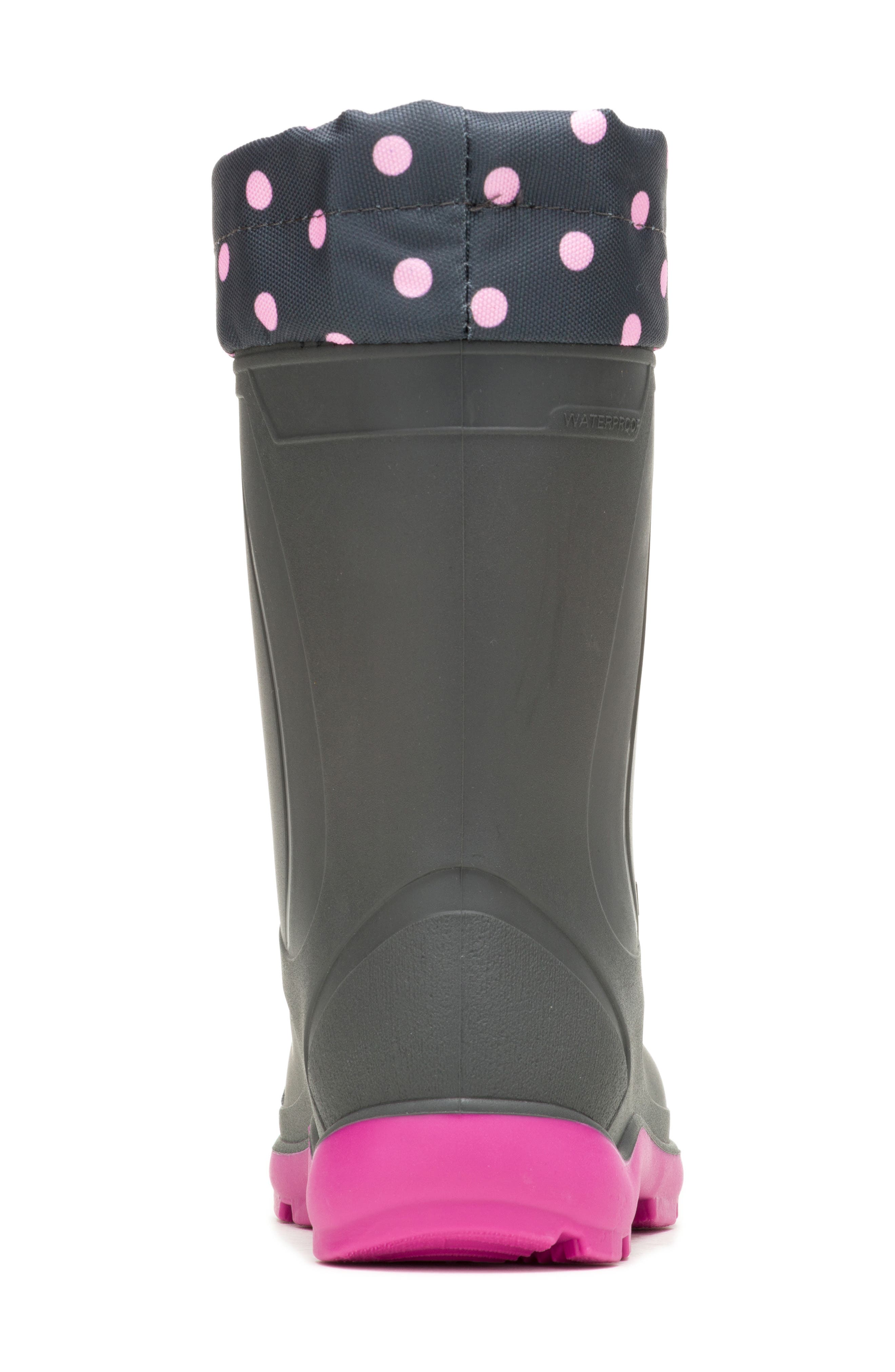 Kamik Kids' Snobuster 2 Waterproof Snow Boot, Alternate, color, Charcoal/ Magenta