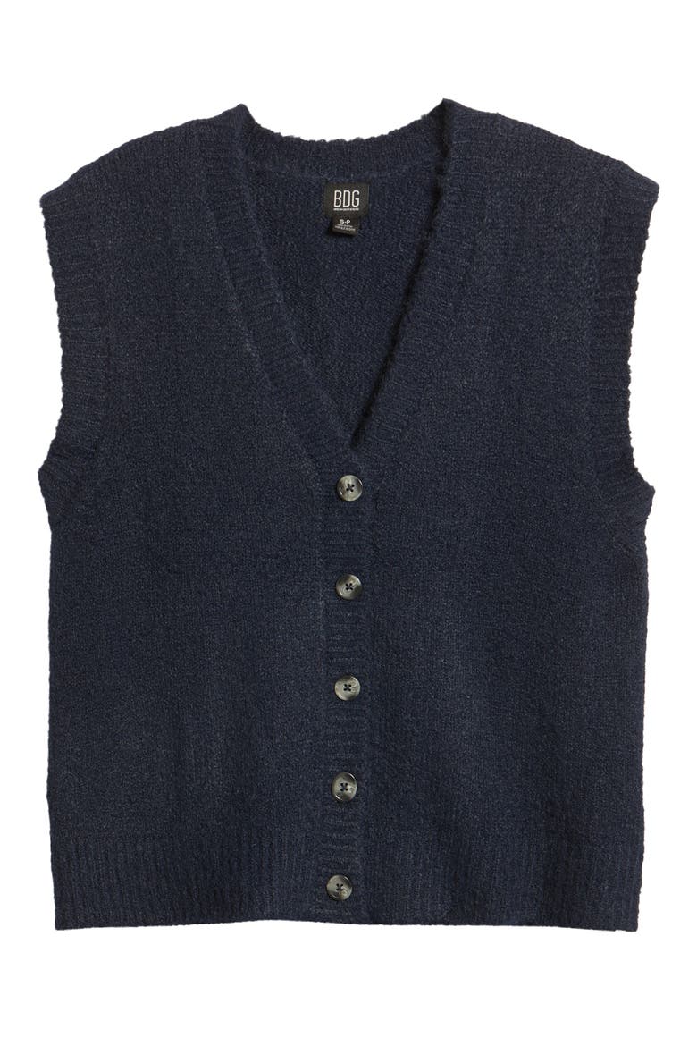 V-Neck Sweater Vest, Alternate, color, NAVY