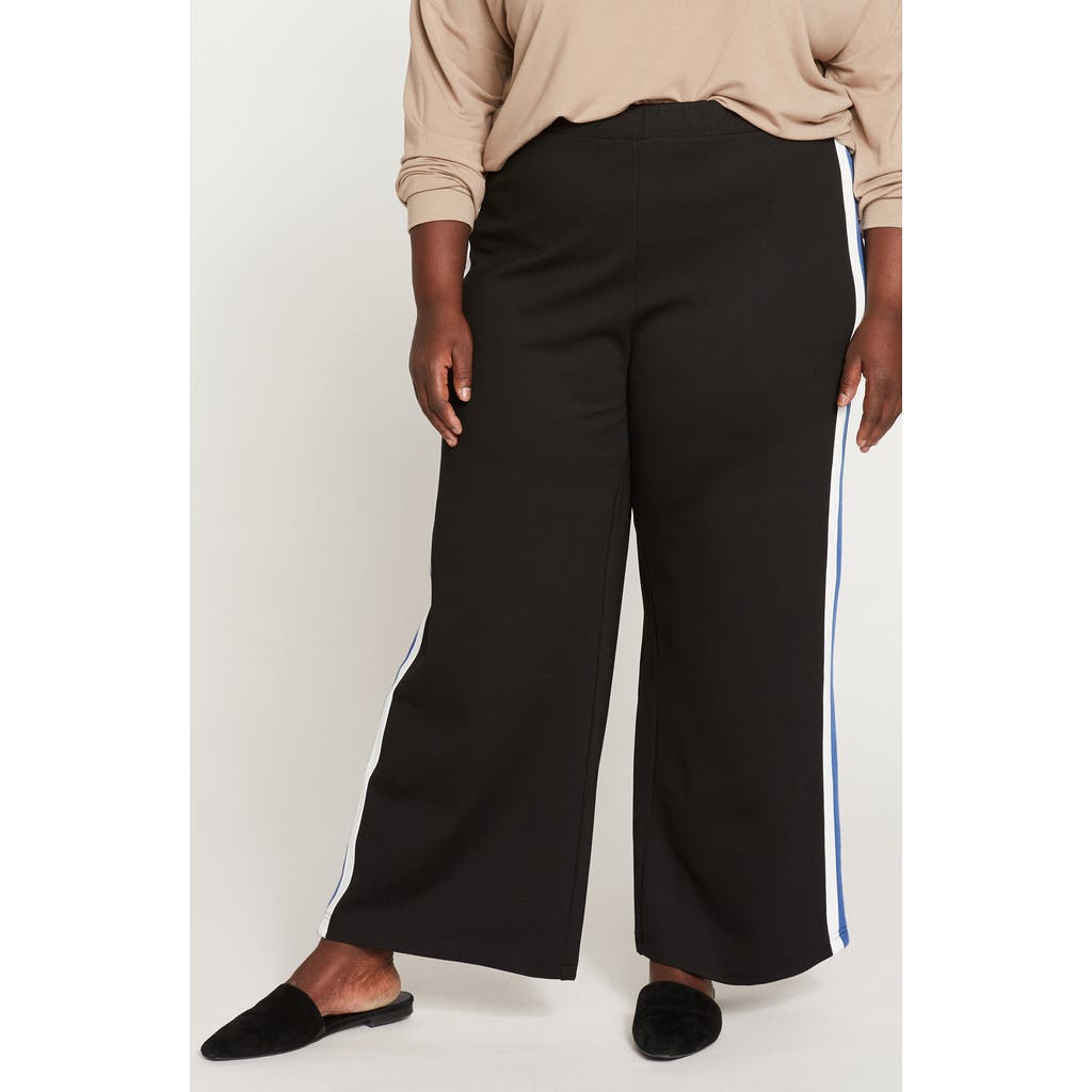 Universal Standard Stephanie Ponte Wide Leg Pants In Black