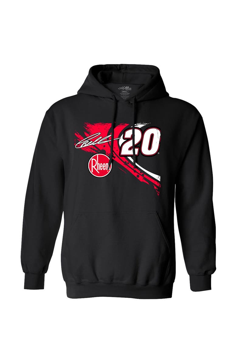 JOE GIBBS RACING TEAM COLLECTION Men's Joe Gibbs Racing Team Collection Black Christopher Bell Rheem Car Pullover Hoodie, Alternate, color,