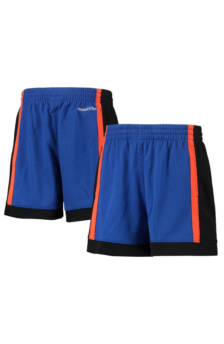 Mitchell & Ness Women's Mitchell & Ness Royal New York Knicks Jump Shot Shorts, Main, color,