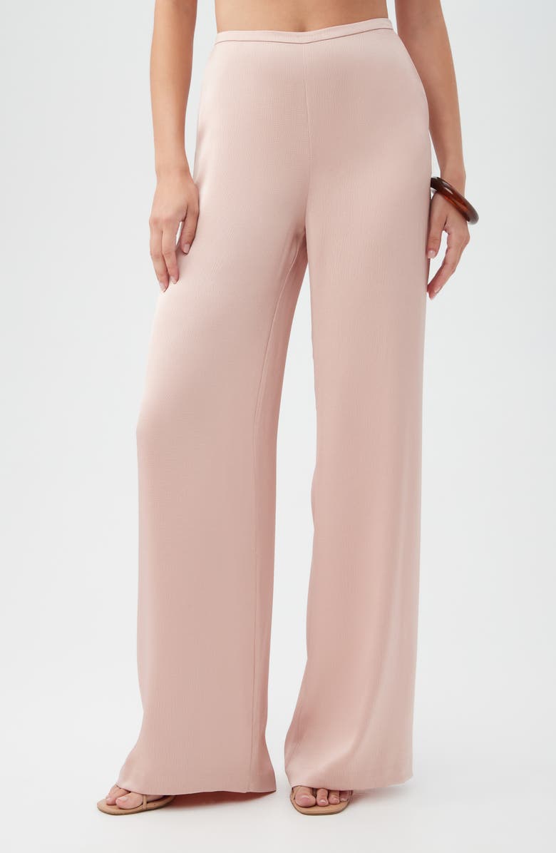 Trina Turk Tavia Wide Leg Pants, Alternate, color, Flawless Beige