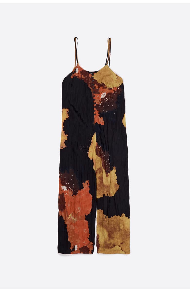 Bimba y Lola A-line Jumpsuit, Alternate, color, Blot Xl Black