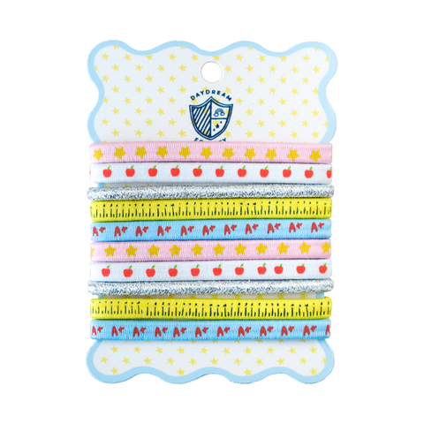 Smarty Pants Printed Pack of 10 Hair Tie Set