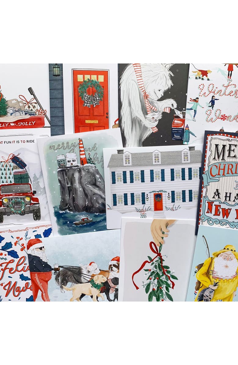 Ramus & Co Holiday/Christmas Winter Wonderland Card Pack - 12ct, Assorted, Alternate, color, Multi-Pack