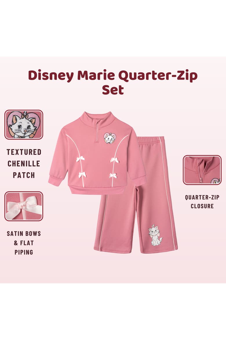 Disney The Aristocats Marie Quarter-zip Sweatshirt And Wide-leg Pants ...