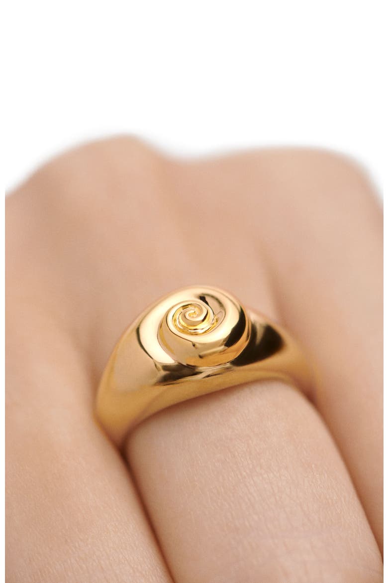 Shell Ring, Alternate, color, Gold