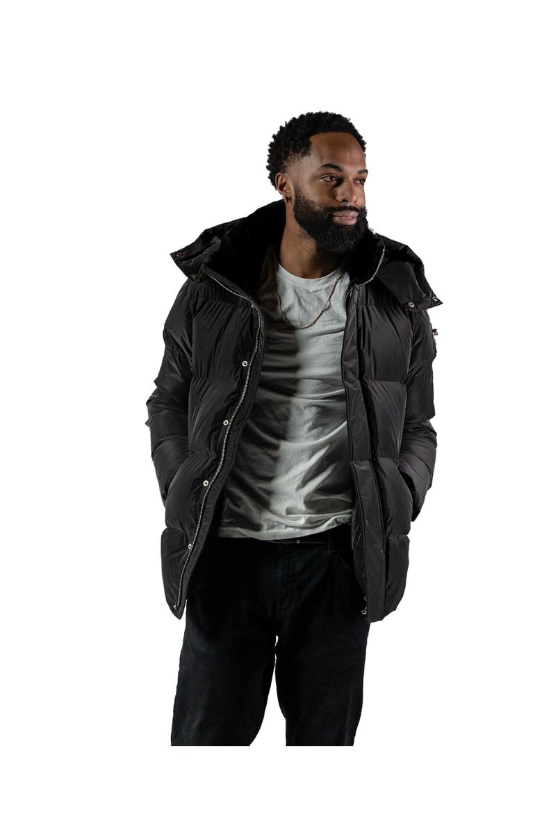 Woodpecker Men's Bumnester 3/4 Length Quilted Coat, Alternate, color, Black Diamond