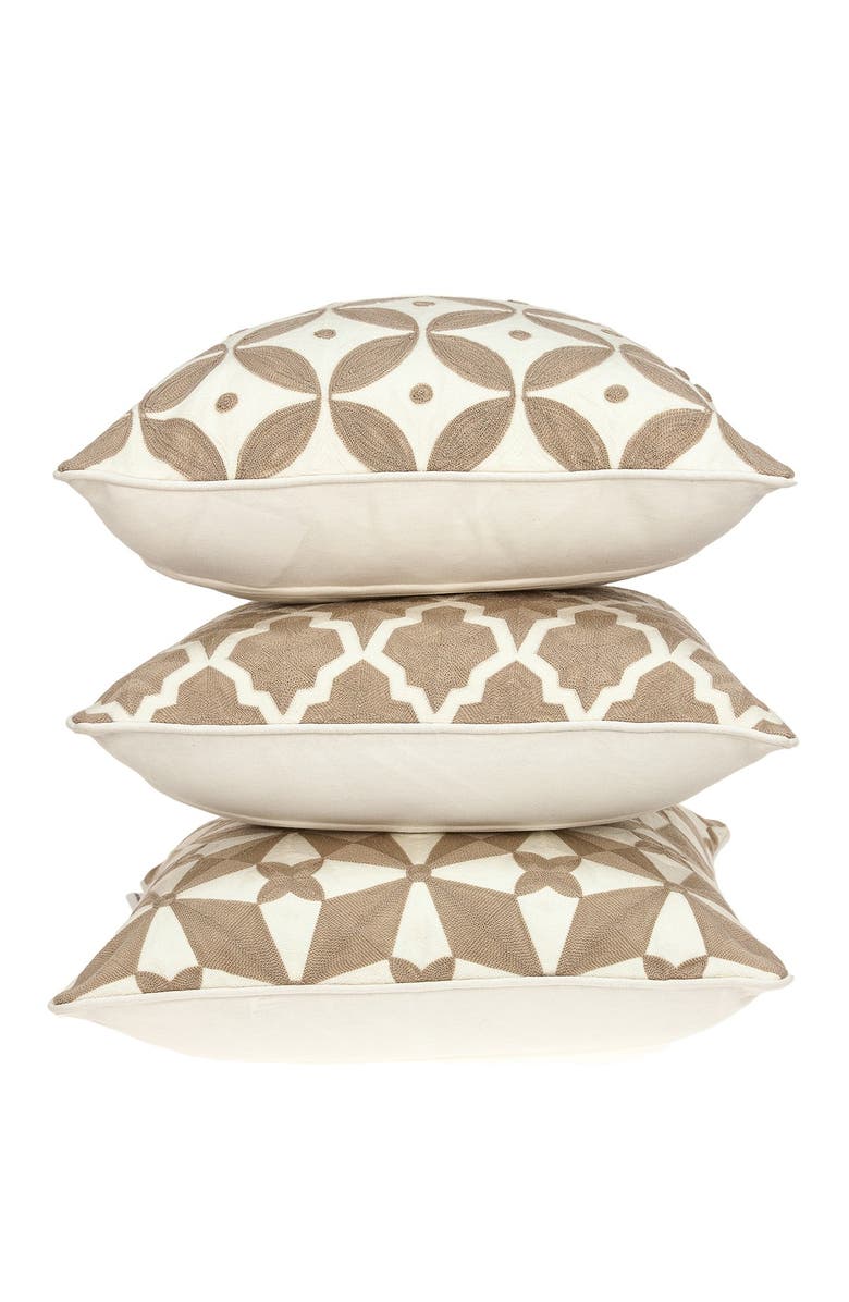 PARKLAND COLLECTION Algol Transitional Pillow - 20" x 20" - Beige, Alternate, color, Beige