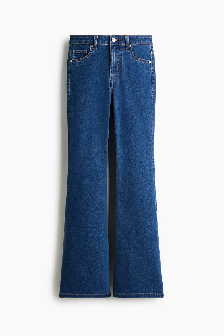 Flared High Jeans, Alternate, color, Dark denim blue