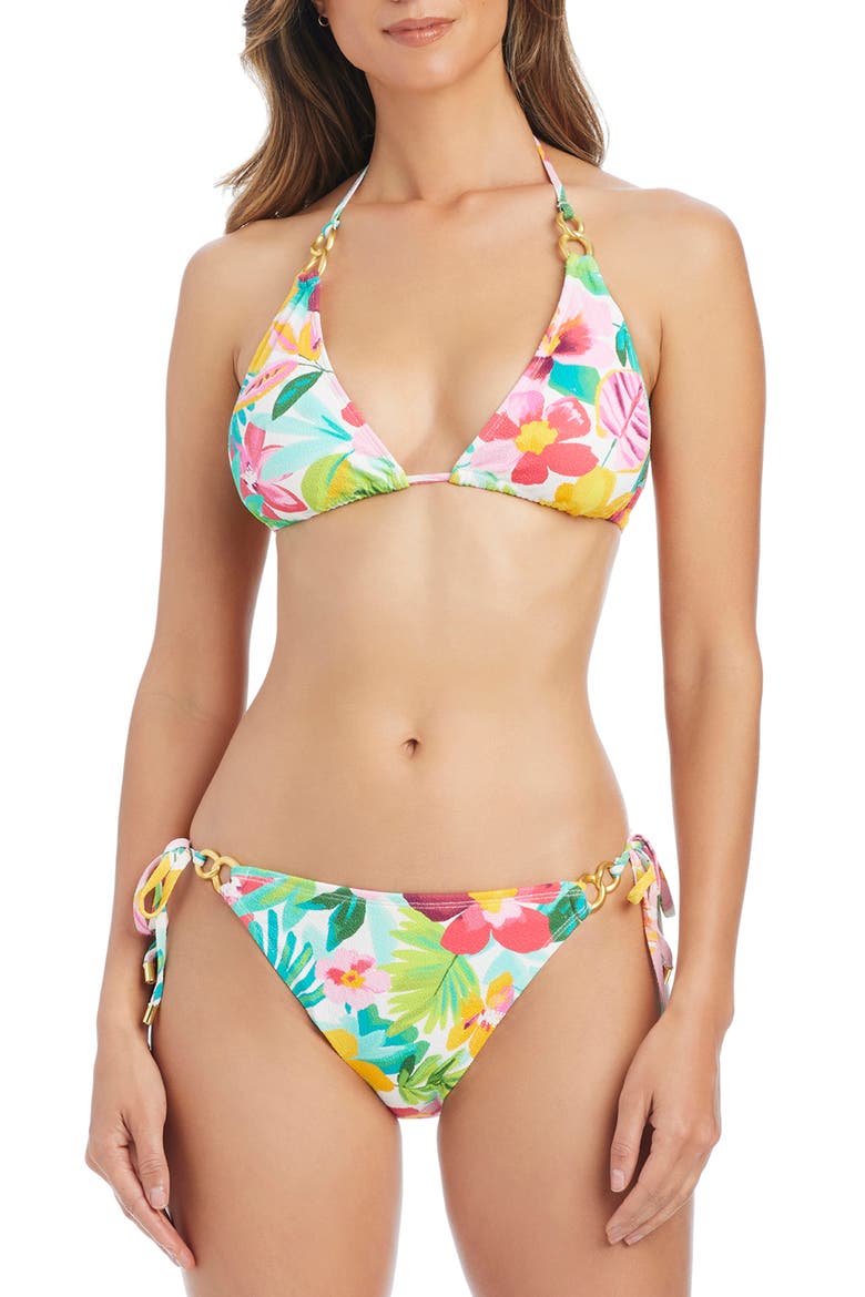 Triangle Bikini Top, Alternate, color, WHITE