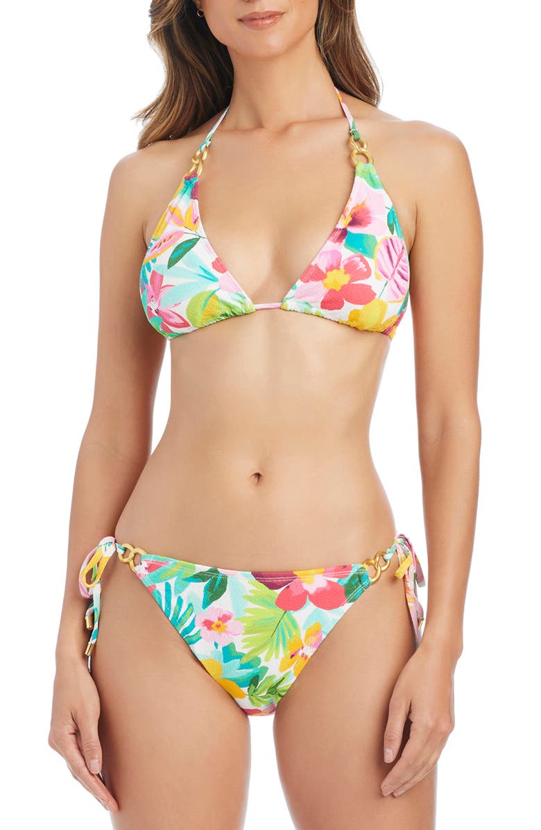 BLEU by Rod Beattie Side Tie Hipster Bikini Bottoms, Alternate, color, 