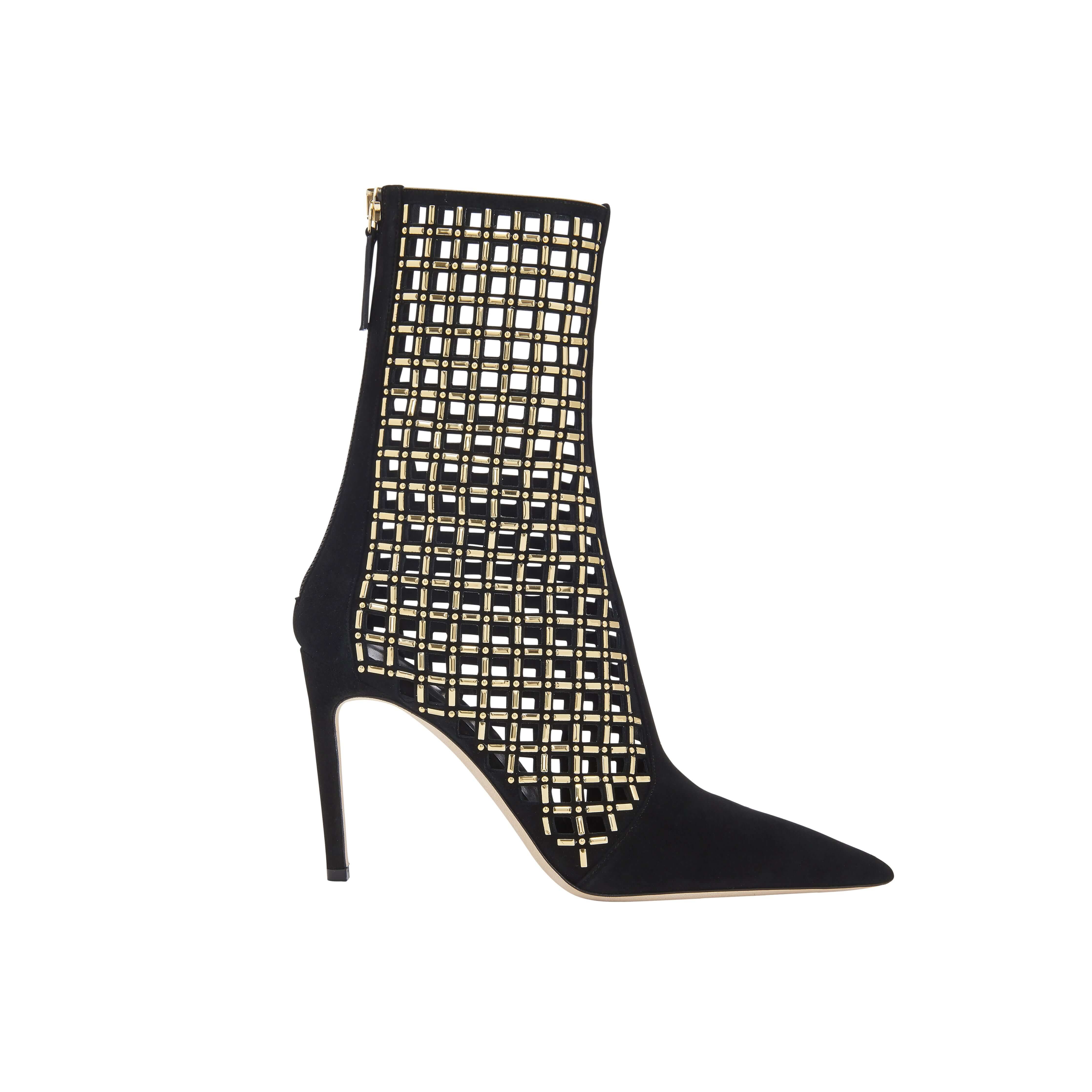 Elora Black High-Heel Ankle Boot, Alternate, color, Black