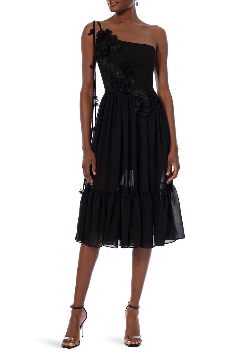 HELSI Dana One-Shoulder Fit & Flare Dress, Alternate, color,