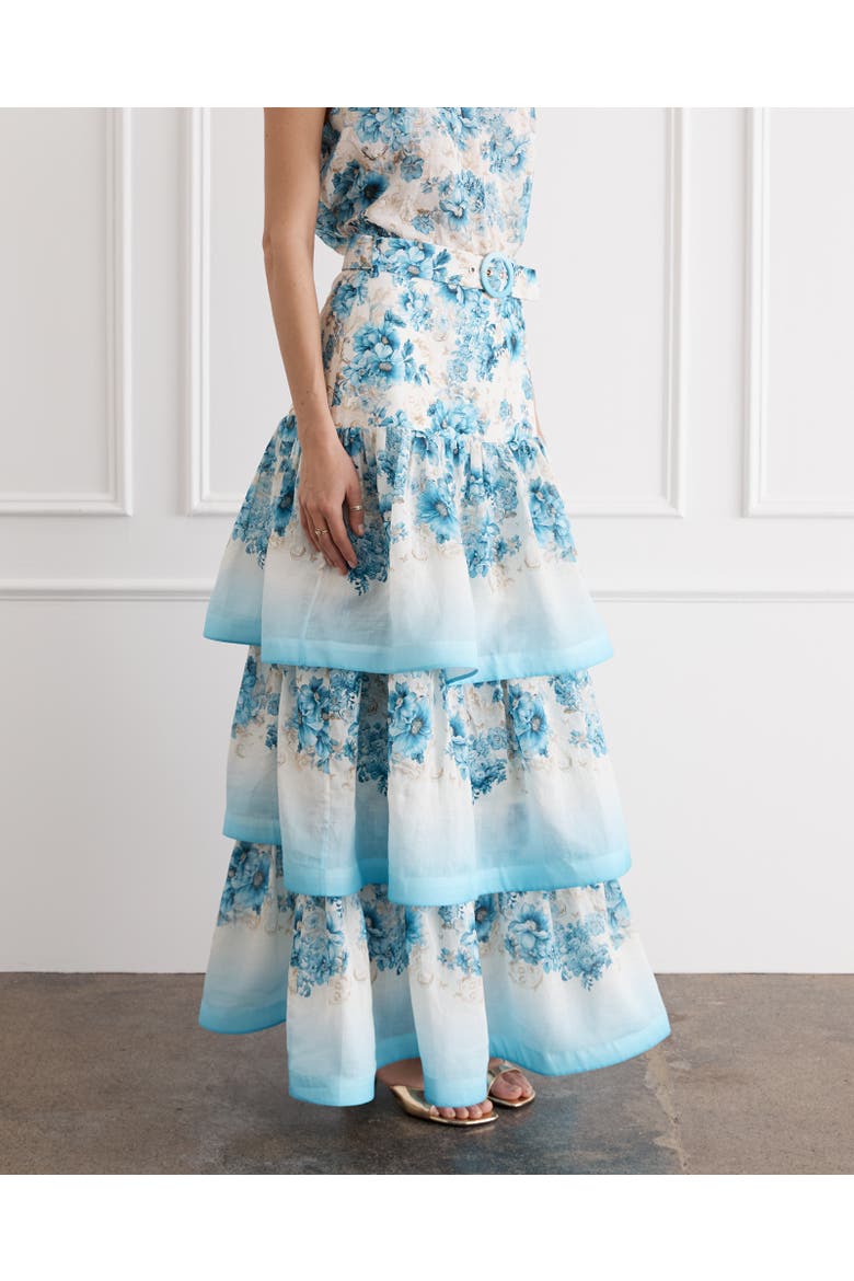 Celeste Maxi Skirt, Alternate, color, Dauphine