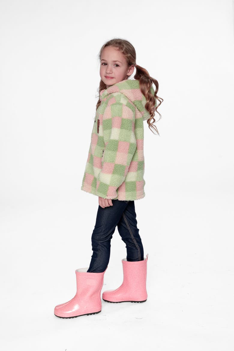 Reversible Mid-Season Fleece Full Zip Hooded Jacket, Alternate, color, Pale Dusty Pink