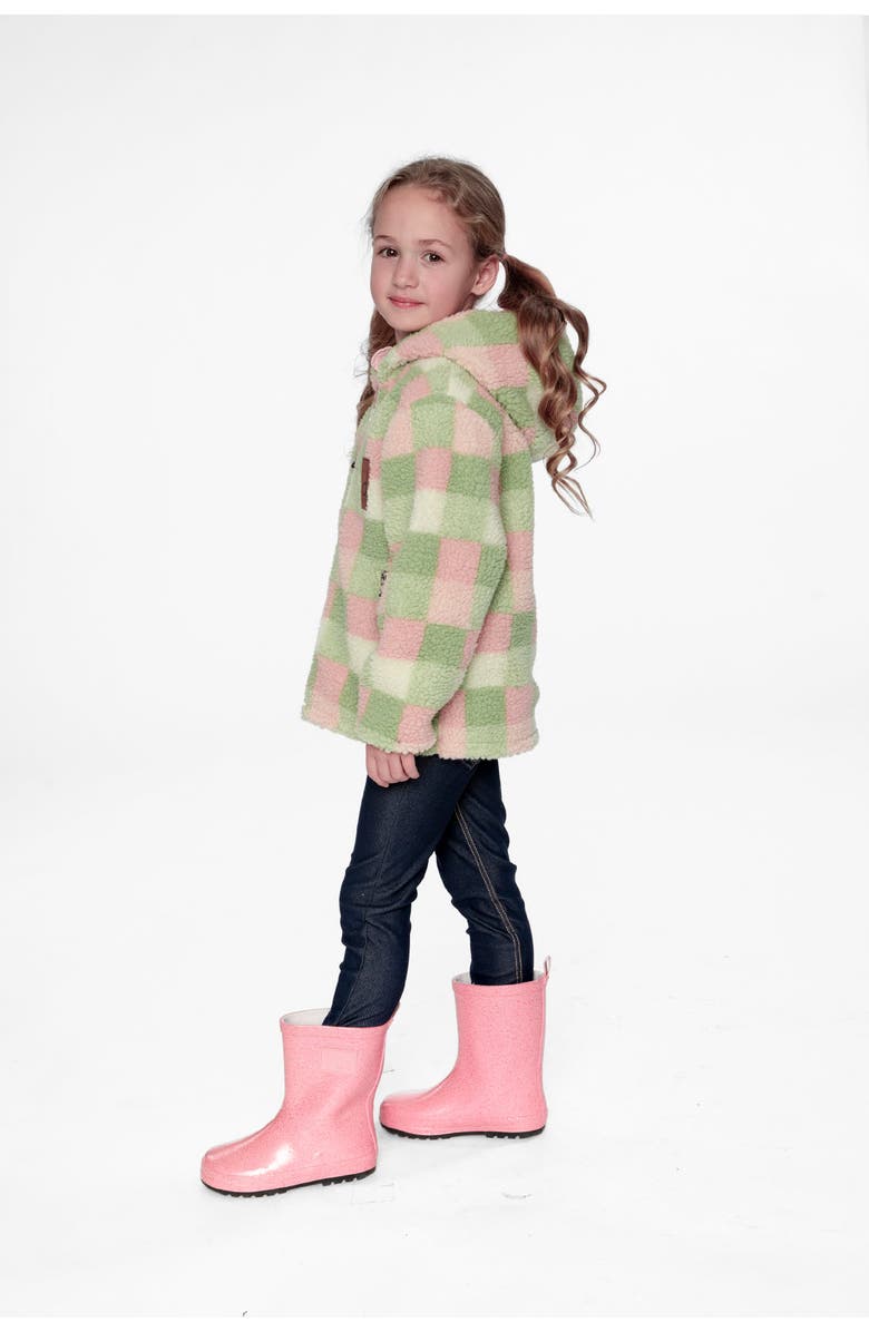 Deux par Deux Reversible Mid-Season Fleece Full Zip Hooded Jacket, Alternate, color,
