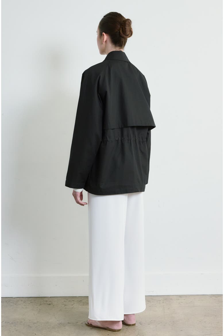 Cotton Barn Jacket, Alternate, color, Black