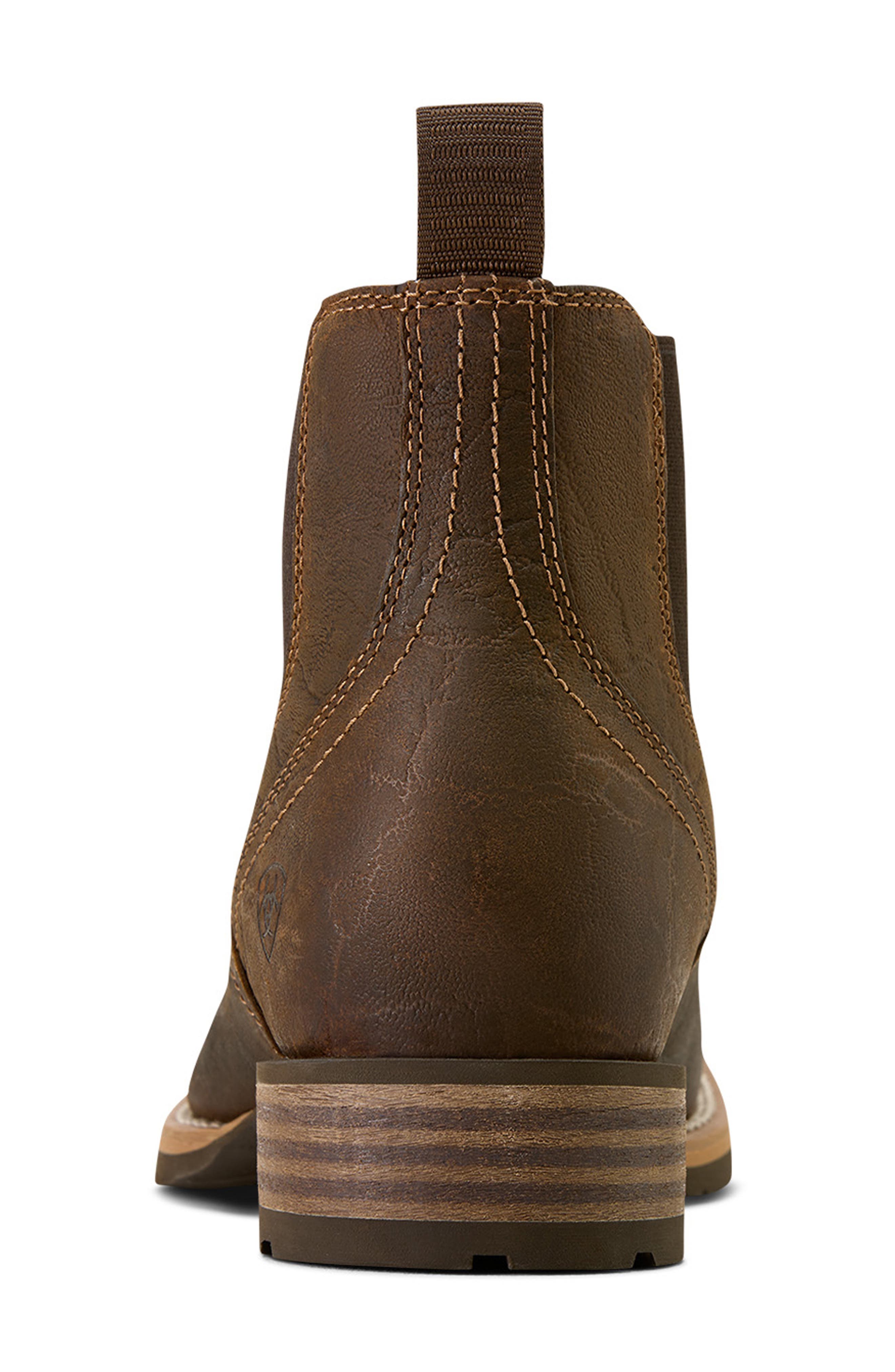Hybrid Low Boy Western Chelsea Boot, Alternate, color, BROWN