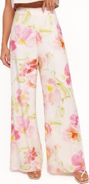 Petal & Pup Devlin Floral High Waist Wide Leg Pants