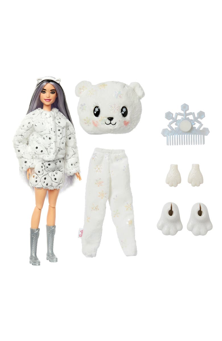 Mattel Barbie<sup>®</sup> Cutie Reveal Snowflake Sparkle Series Doll - Polar Bear, Main, color, 