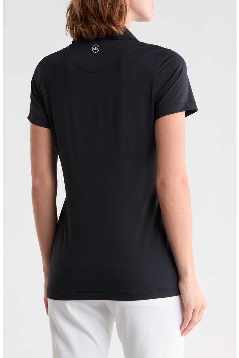 Knit Polo, Alternate, color, BLACK