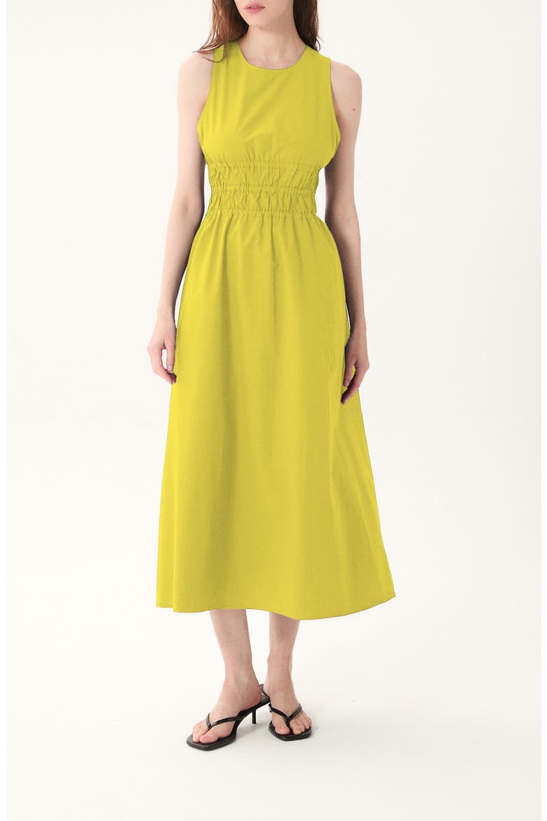 Turchi Smocked Sleeveless Maxi Dress, Main, color, YELLOW