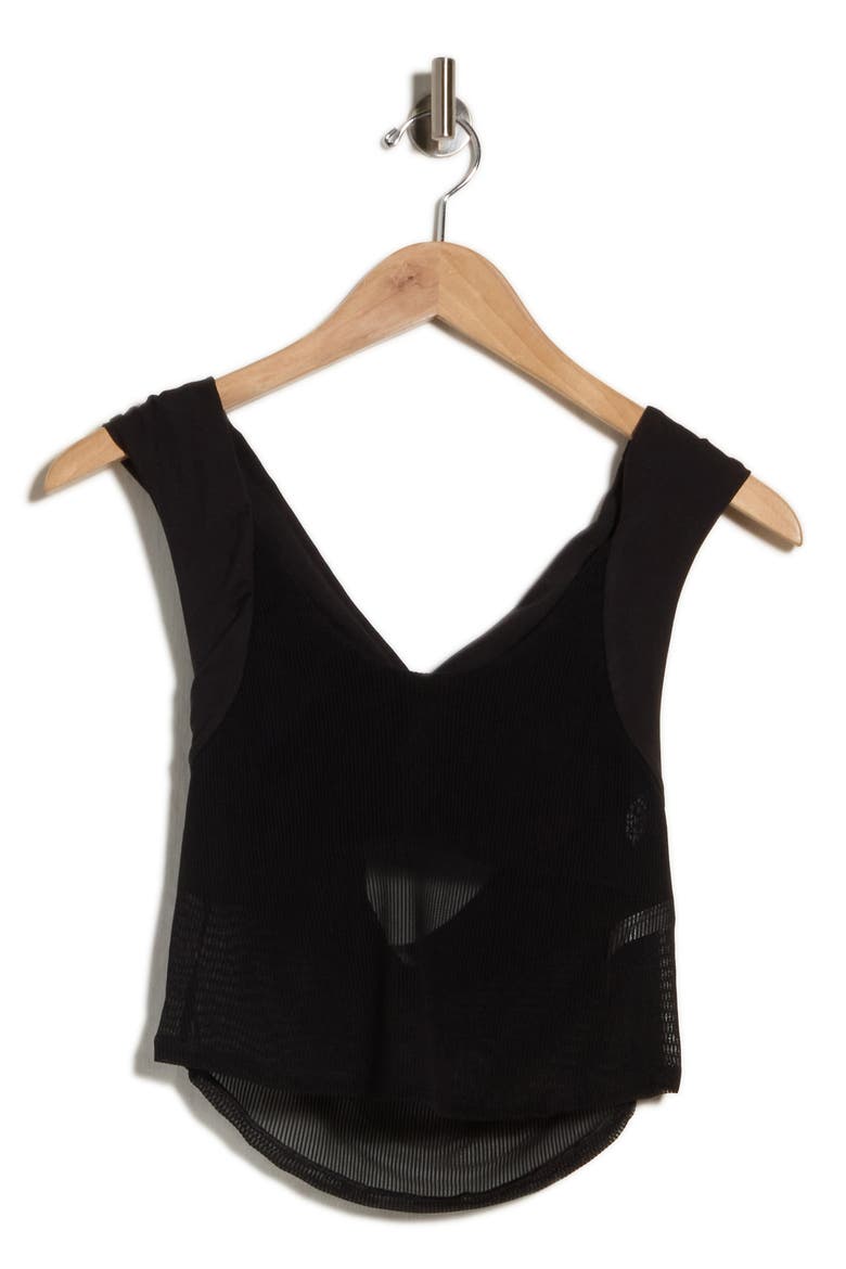 Sunset Ribbed Tank, Alternate, color, BLACK